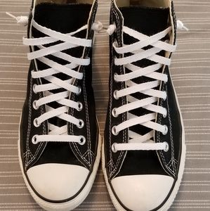 Black High Top Converse Chuck Taylor's